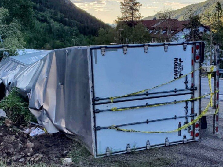 Damaged trailer covered by the Trailer Protection Plan